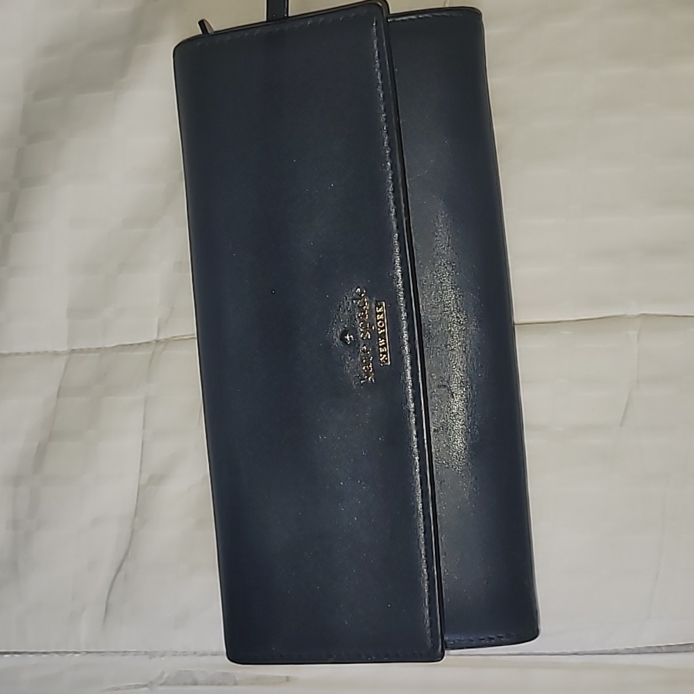 Kate's spade navy blue wallet - Picture 2 of 8